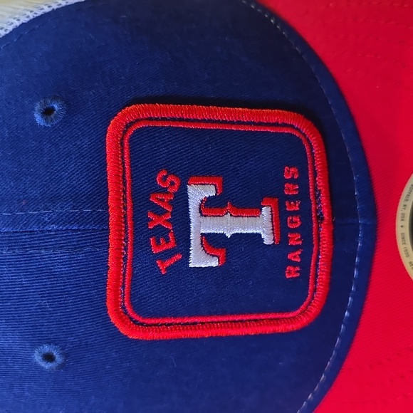 New Era Tecas Rangers Squared Patch Low Profile 9FIFTY Snapback Hat Blue - Picture 2 of 12